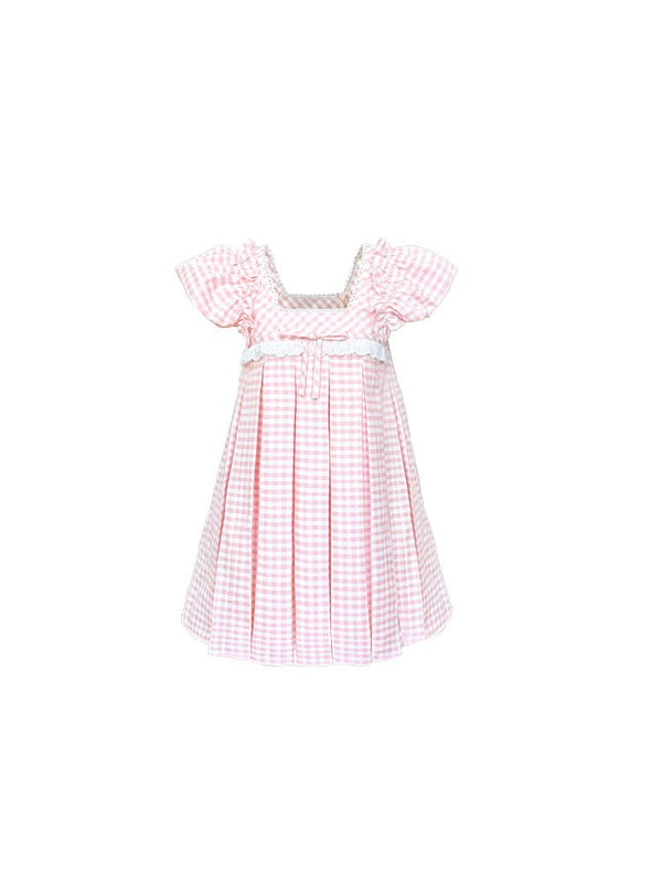 Lace square neck babydoll dress