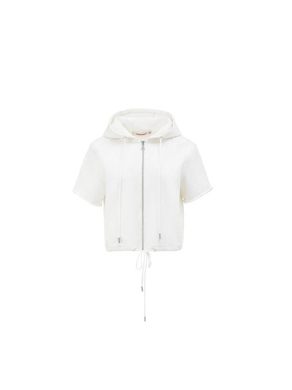 Cat Ears Short Sleeve Hooded Sweatshirt