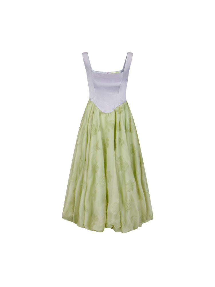 Waisted Big Swing Dress Puffy Dress