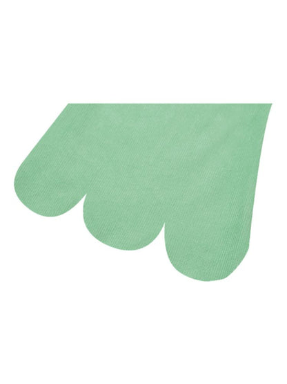 Simple Thin Solid Color Green Petal Flared Pants