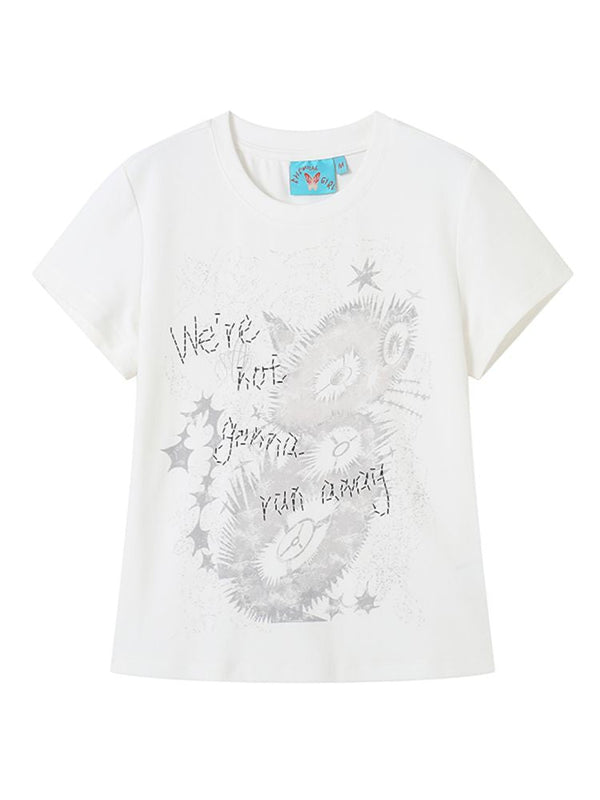 Kitten Printed Short Sleeve T-Shirt