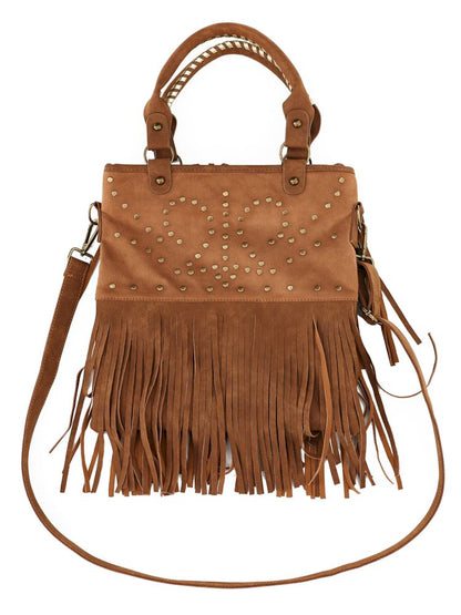 Handheld Crossbody Dual Purpose Tassel Bag