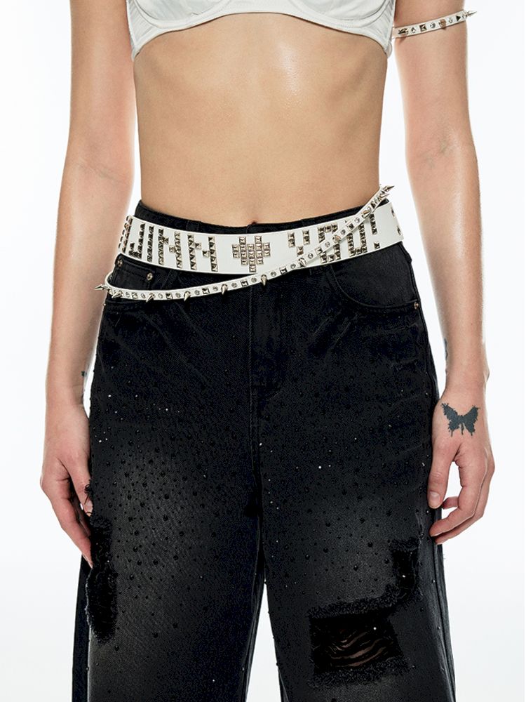 Heavy Duty Studded Punk Style Belt