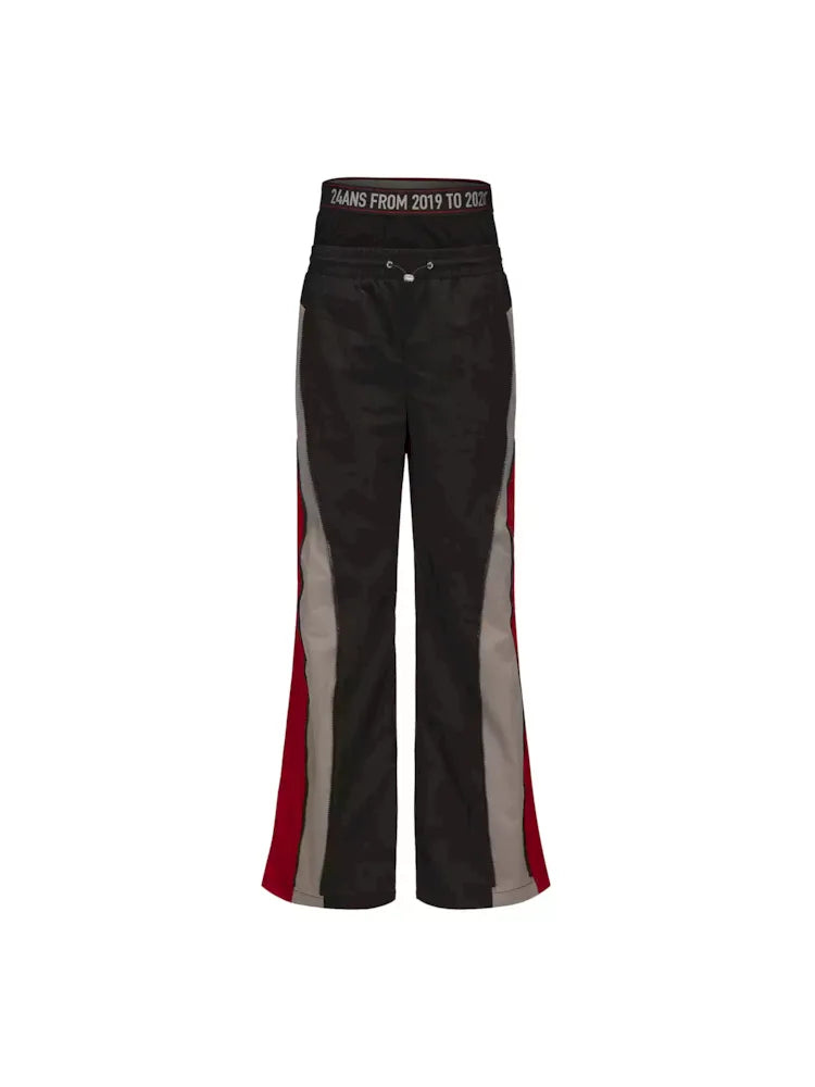 Double Waisted Colorblocked Sport Punch Pants