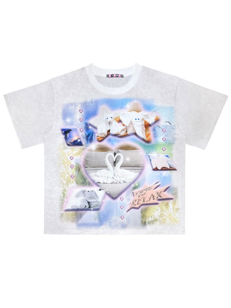 Resort Hotel Printed T-Shirt