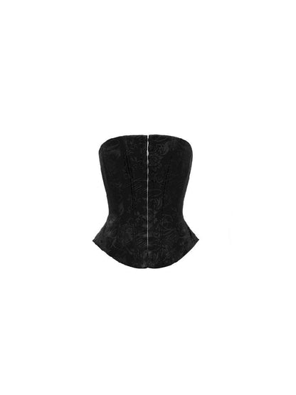 Jacquard Satin Fishbone Corset