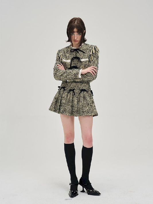 Small Xiangfeng short jacket + half skirt suit