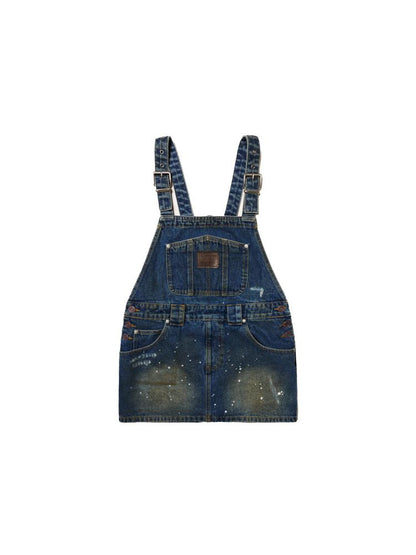 Adjustable Short Denim Back Dress