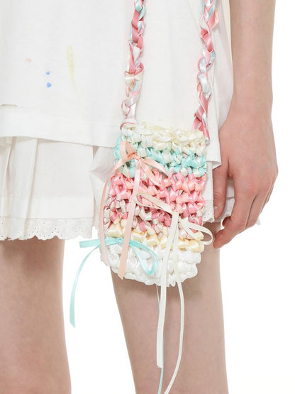 Rope Bow Phone Crossbody Bag