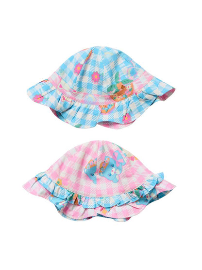 Plaid Cat Print Reversible Shade Fisherman's Hat