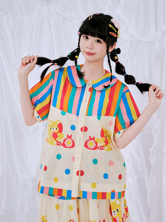 Rainbow Diary Print Shirt