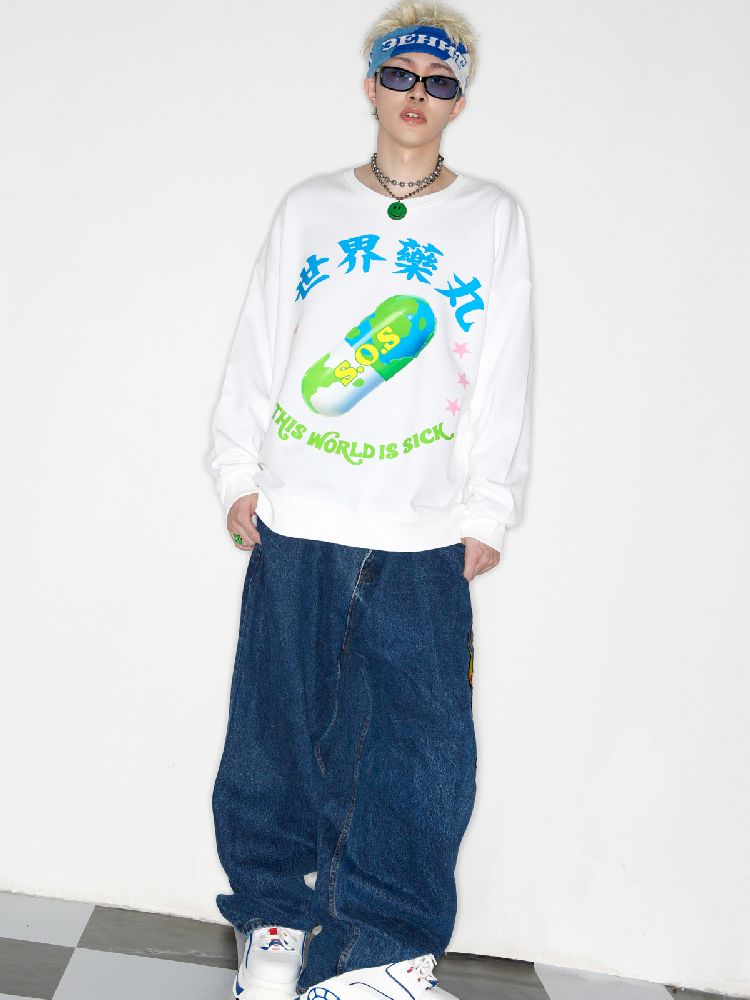 Pill Loose Sweatshirt