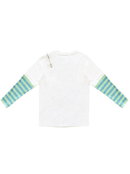 Fake Two Piece Long Sleeve T-Shirt