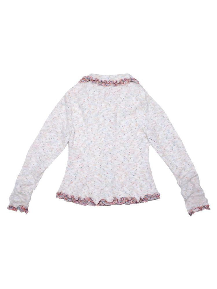 Niche Girls Vintage Cream Knit Cardigan