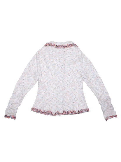 Niche Girls Vintage Cream Knit Cardigan