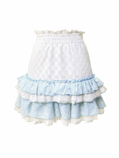 High Waist Ruffle Skirt