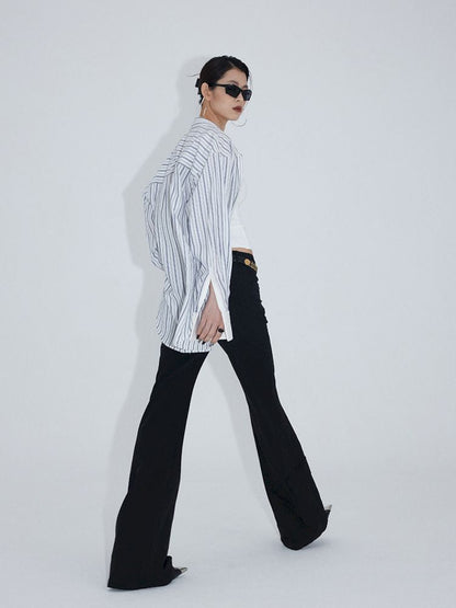 Stripes Loose Long Sleeve Shirt