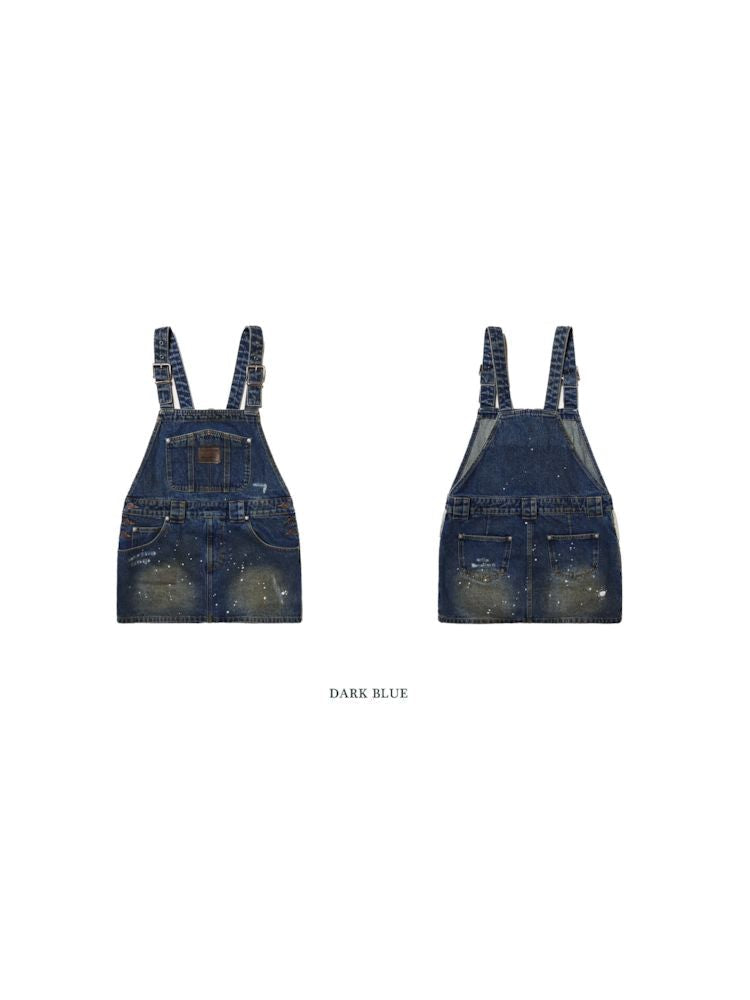 Adjustable Short Denim Back Dress