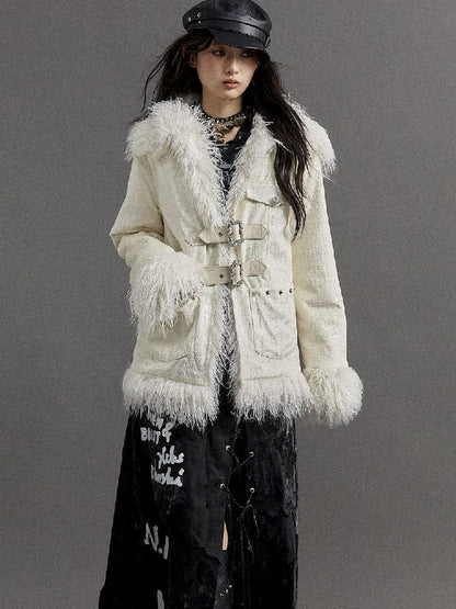 Loose Long Thickened Plush Coat Fur