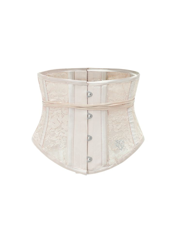 Herringbone lace waist corset