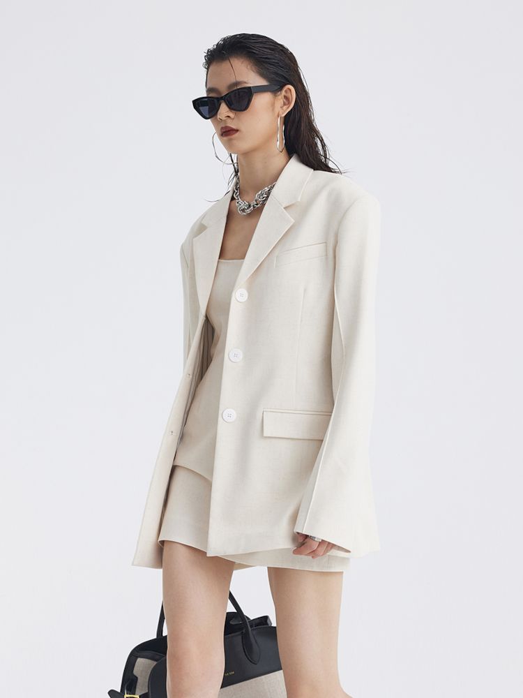 Linen Slightly Waisted Blazer