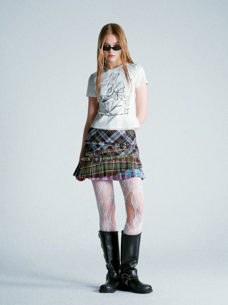 Punk Plaid Pleated Skirt