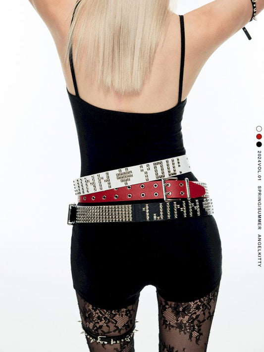 Heavy Duty Studded Punk Style Belt