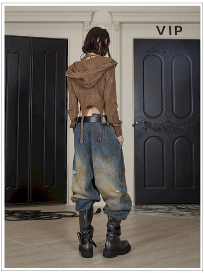 Old Jeans Loose Wide Leg Pants