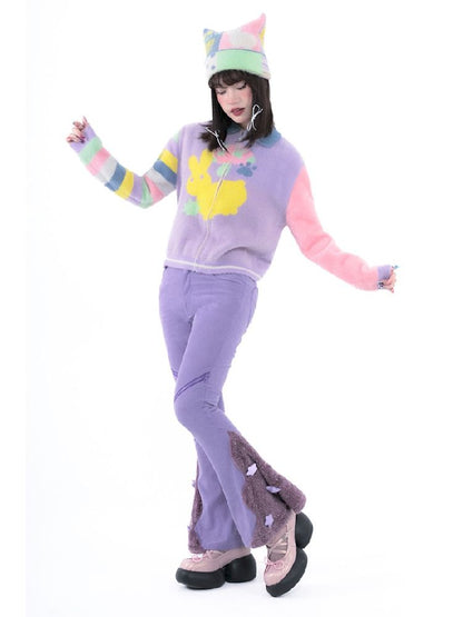 Ghostly Colorful Dopamine Niche Sweater