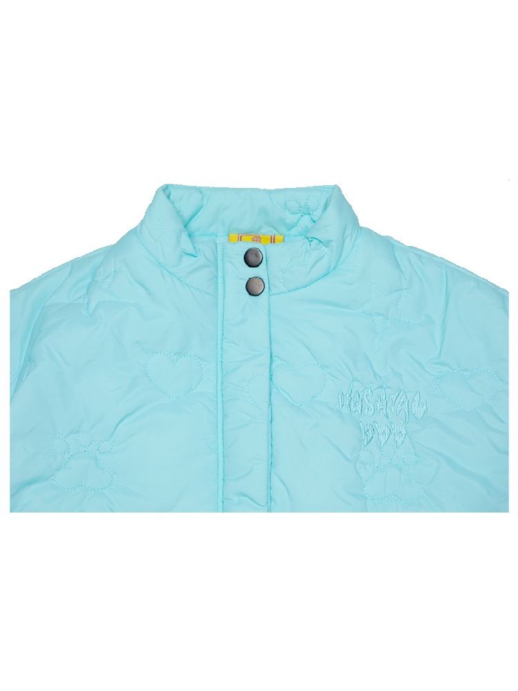 Niche mint blue green cotton jacket