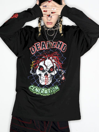 Rock Gothic Punk Skull T-Shirt