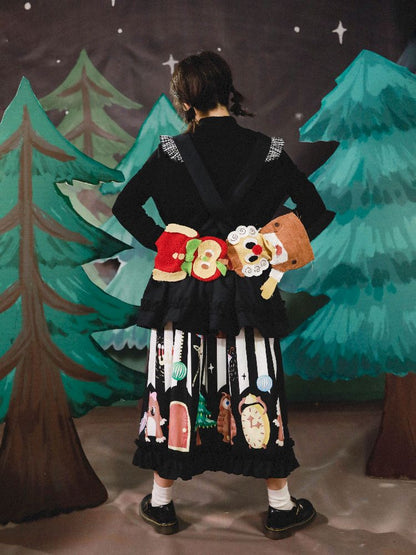 Stereoscopic Embroidered Organs Half Skirt