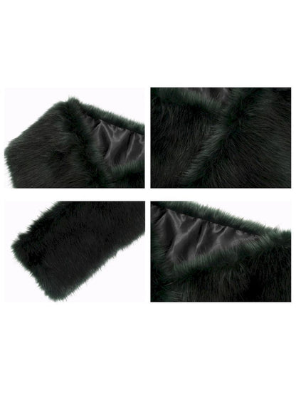 Eco-friendly fur shawl outwear