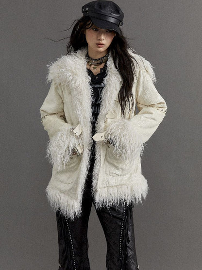 Loose Long Thickened Plush Coat Fur