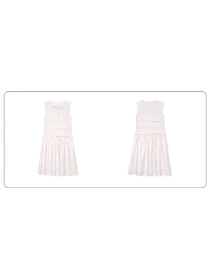 Pleated Sleeveless Dress