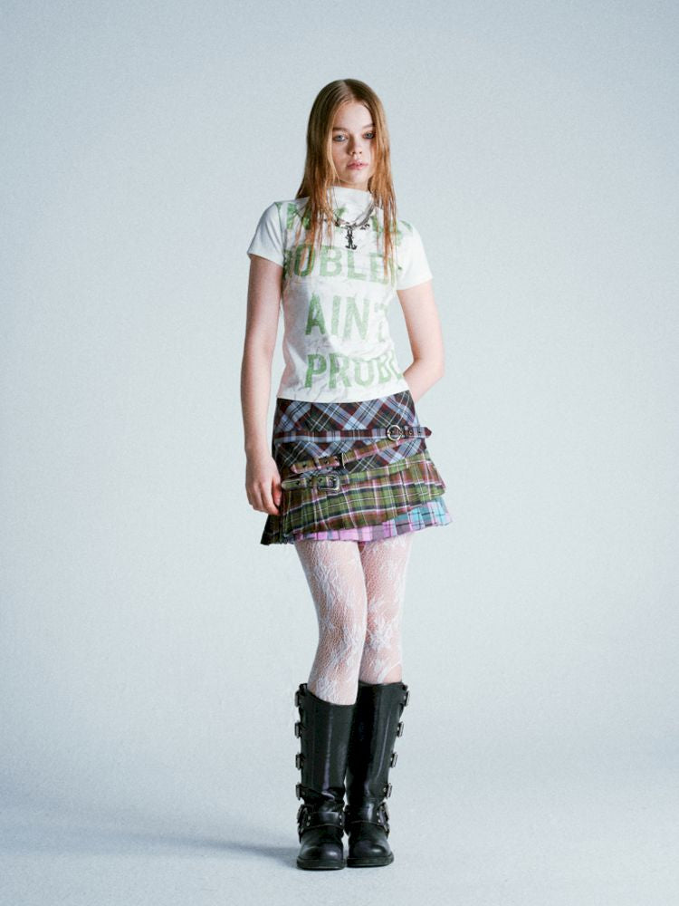 Punk Plaid Pleated Skirt