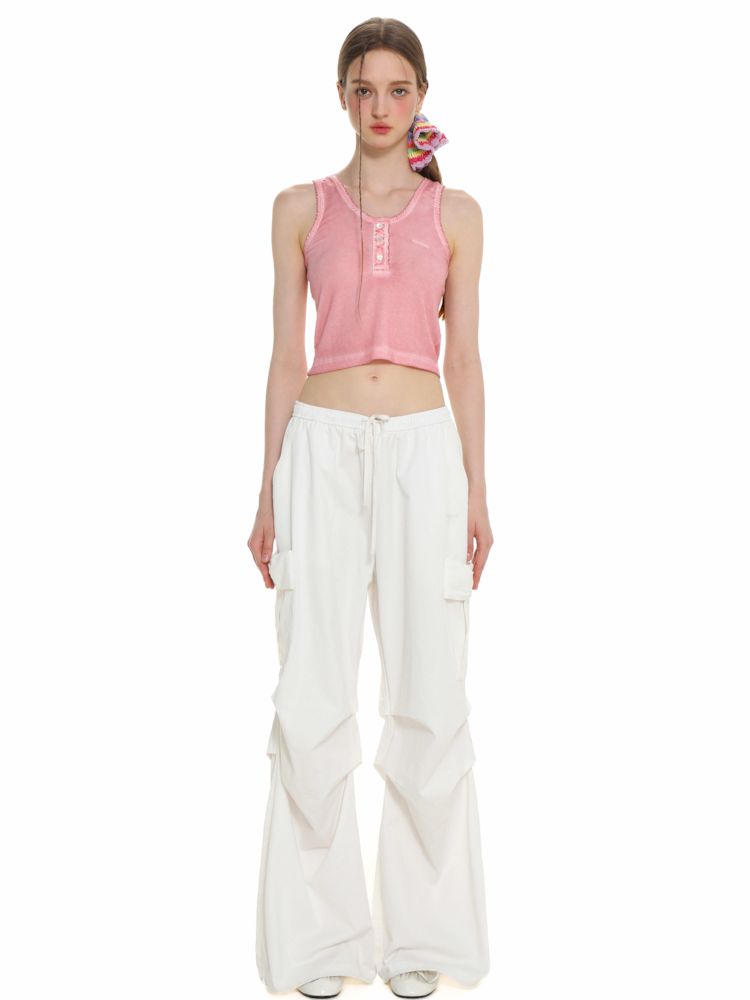 Pocket parachute loose casual pants