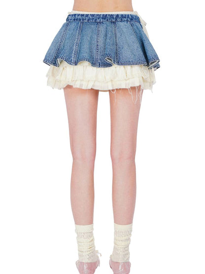 Denim Ultra Short Skirt