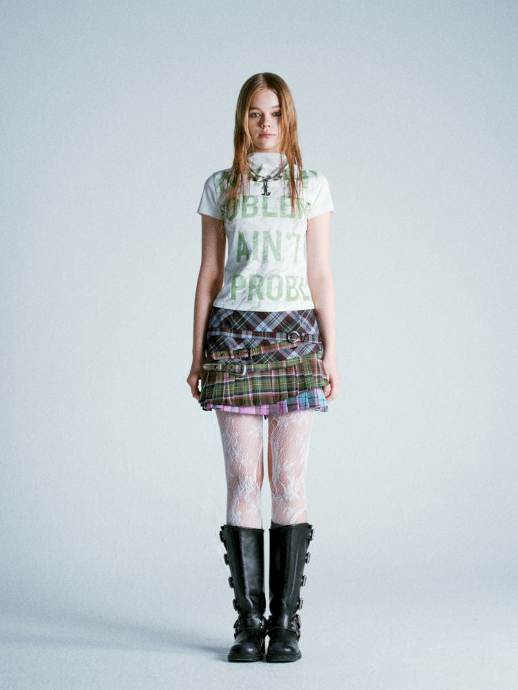 Punk Plaid Pleated Skirt