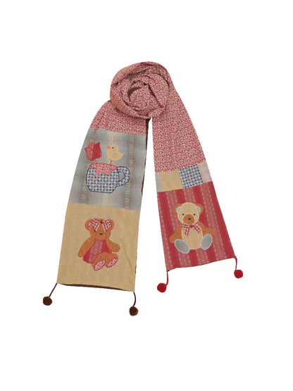 Bear Crushed Flower Hairball Scarf