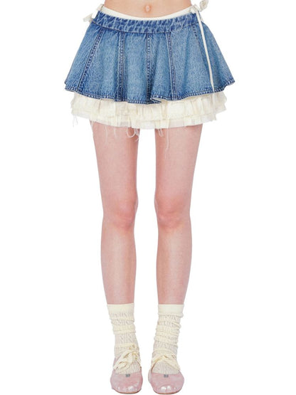 Denim Ultra Short Skirt