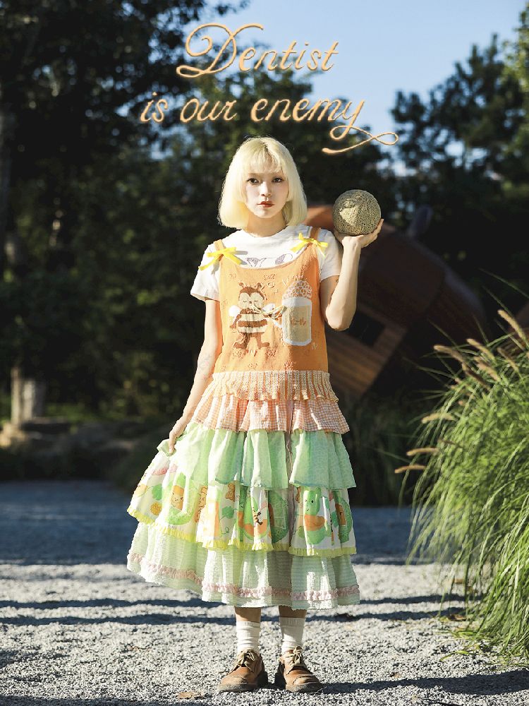 Lolita Cake Halter Skirt