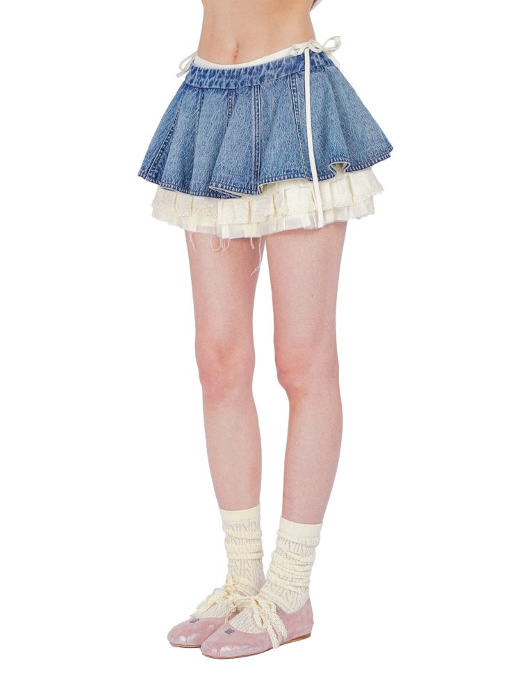 Denim Ultra Short Skirt