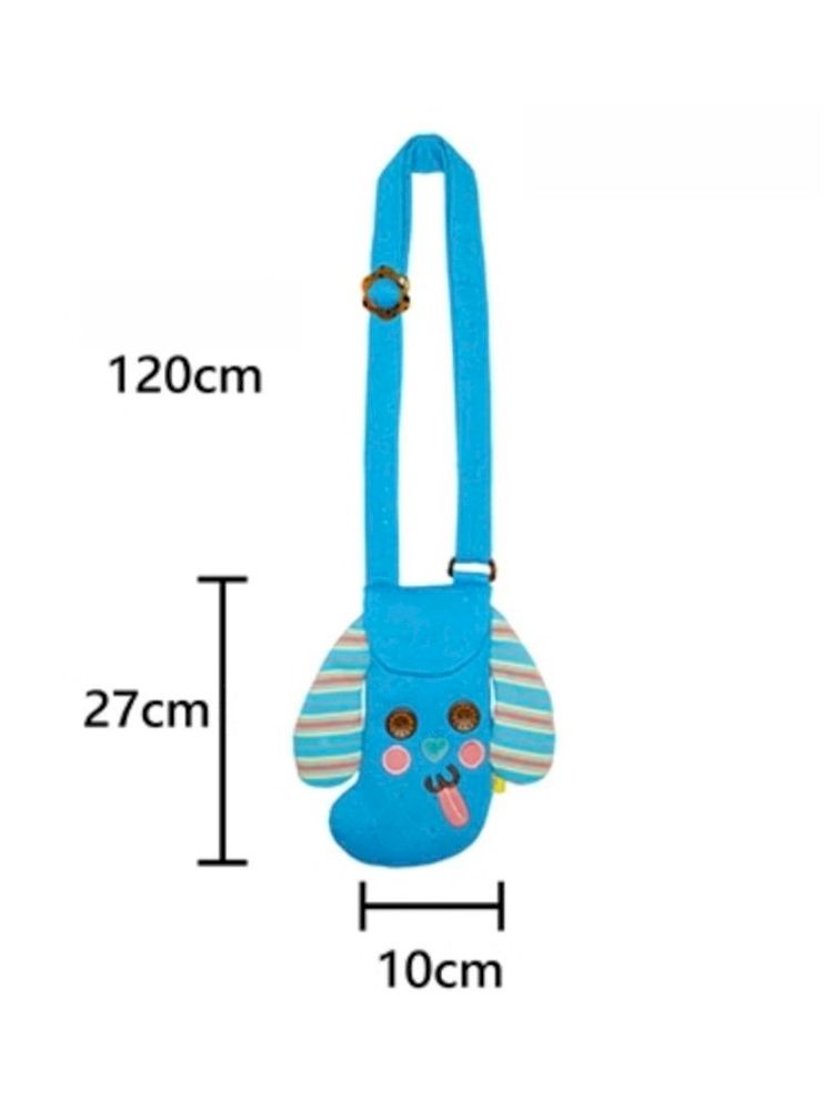 Blue Crossbody Mini Cell Phone Dog Cloth Bag