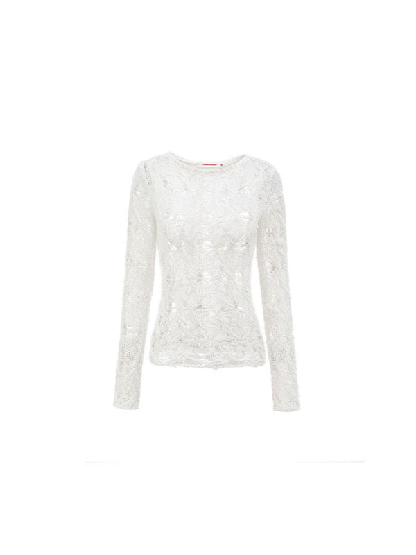 Skeleton see-through knitwear