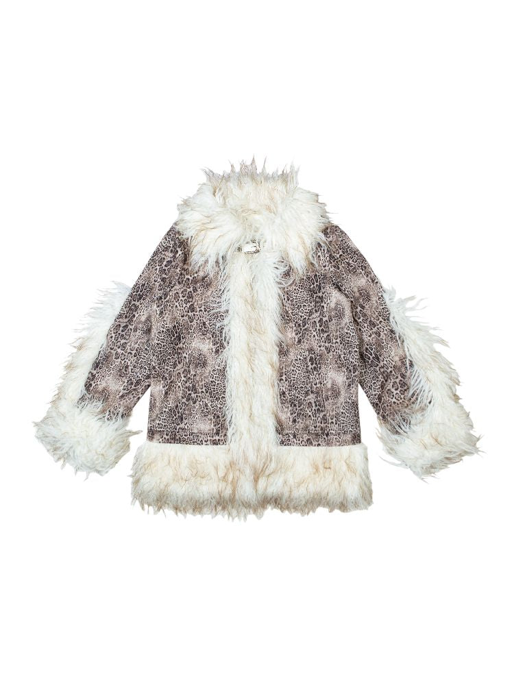 Deerskin velvet fur coat