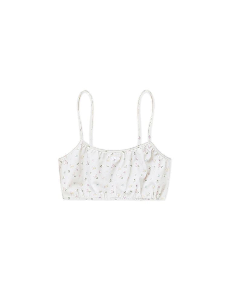 Floral Shell Label Vest Camisole