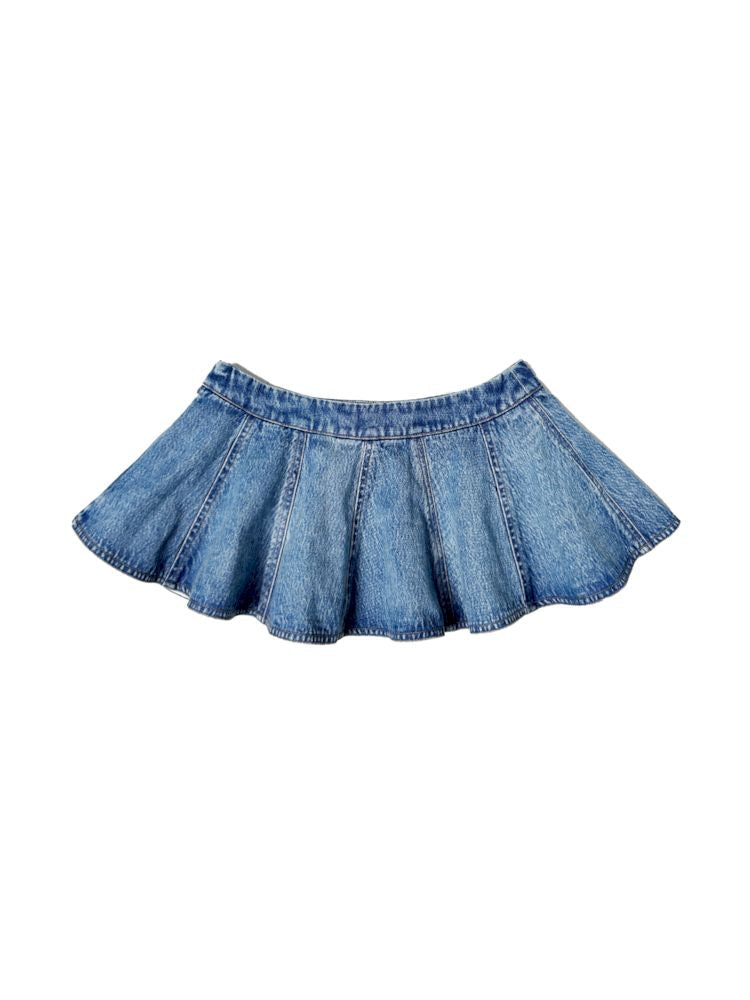 Denim Ultra Short Skirt