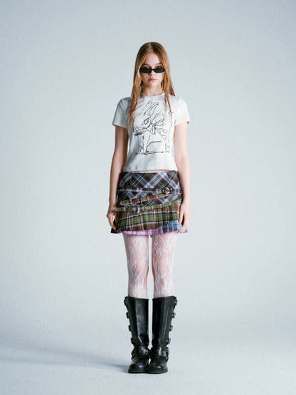 Punk Plaid Pleated Skirt