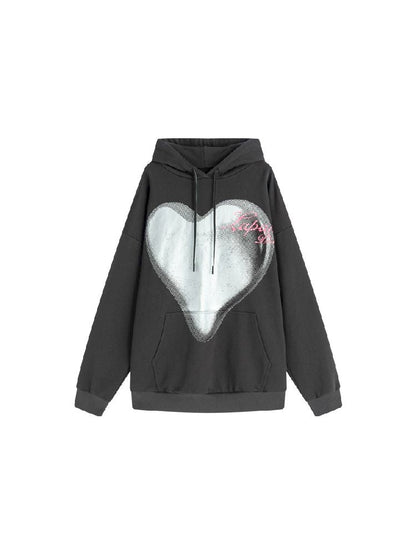 Silver Big Heart Sweatshirt